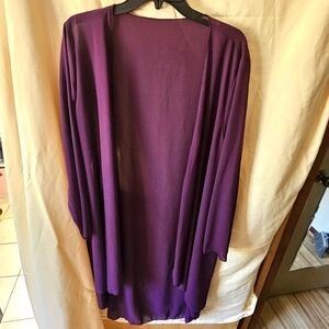 Beautiful purple sheer jacket for over a dress or outfit